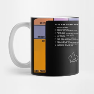 Library Computer Readout Showing Movie Era Shuttle Mug